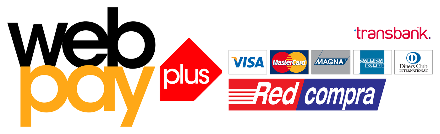 Webpay Plus, con Visa, Mastercard, Magna, American Express, Diners Club y Redcompra, Transbank