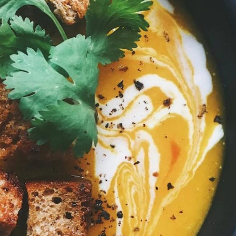 Crema de butternut con ghee