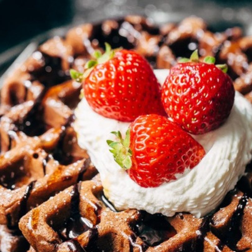 Waffles sin gluten, sin azúcar